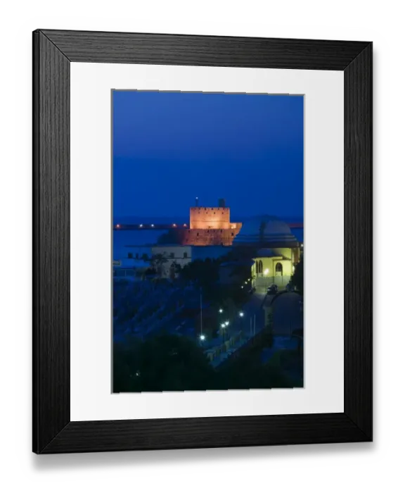 Framed Print : GREECE, Dodecanese Islands, RHODES, Rhodes Town: Lighthouse of Agios Nikolaos / Mandraki Framed Print : GREECE, Dodecanese Islands, RHODES, Rhodes Town: Lighthouse of Agios Nikolaos / Mandraki