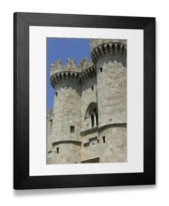 Framed Print : GREECE, Dodecanese Islands, RHODES, Rhodes Town: Rhodes Old Town, Palace of the Grand Masters