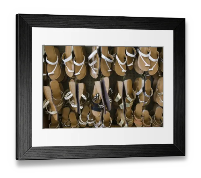 Framed Print : GREECE, Dodecanese Islands, RHODES, Lindos: Womens Sandals for sale Framed Print : GREECE, Dodecanese Islands, RHODES, Lindos: Womens Sandals for sale