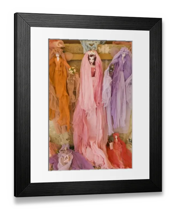 Framed Print : GREECE, Dodecanese Islands, RHODES, Lindos: Greek Goddess dolls Framed Print : GREECE, Dodecanese Islands, RHODES, Lindos: Greek Goddess dolls