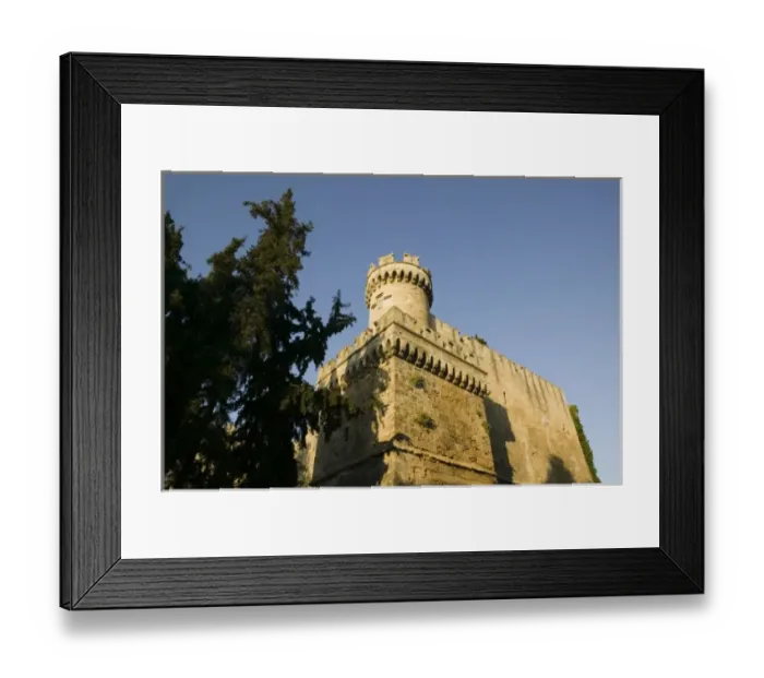 Framed Print : GREECE, Dodecanese Islands, RHODES, Rhodes Town: Palace of the Grand Masters  /  Detail