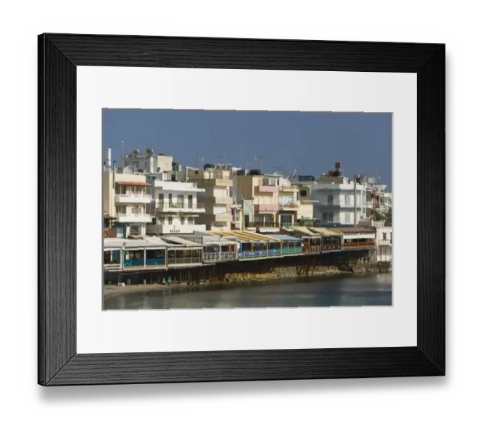 Framed Print : GREECE, CRETE, Iraklio Province, Hersonisos: Resort View  /  Morning