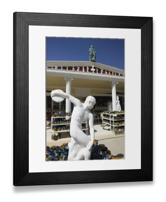 Framed Print : GREECE, CRETE, Lasithi Province, Psichro: Cretan Souvenir Shop