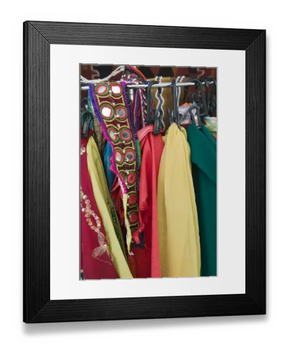Framed Print : GREECE, CRETE, Lasithi Province, Kritsa: Souvenir Fabrics