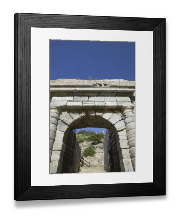 Framed Print : GREECE, CRETE, Lasithi Province, Spinalonga Island: 16th Century Venetian Fortress