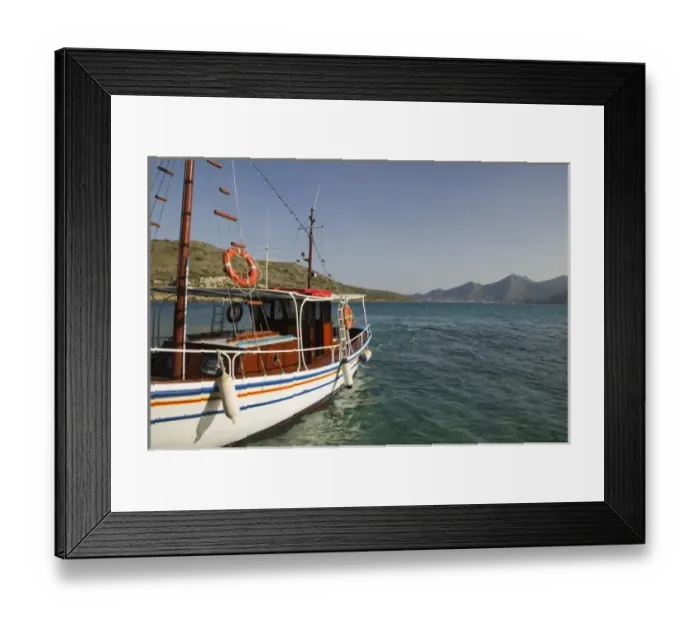 Framed Print : GREECE, CRETE, Lasithi Province, Spinalonga Island: 16th Century Venetian Fortress