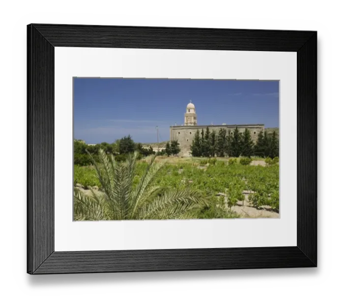Framed Print : GREECE, CRETE, Lasithi Province, Moni Toplou: Moni Toplou Monastery (c. 15th century) Framed Print : GREECE, CRETE, Lasithi Province, Moni Toplou: Moni Toplou Monastery (c. 15th century)