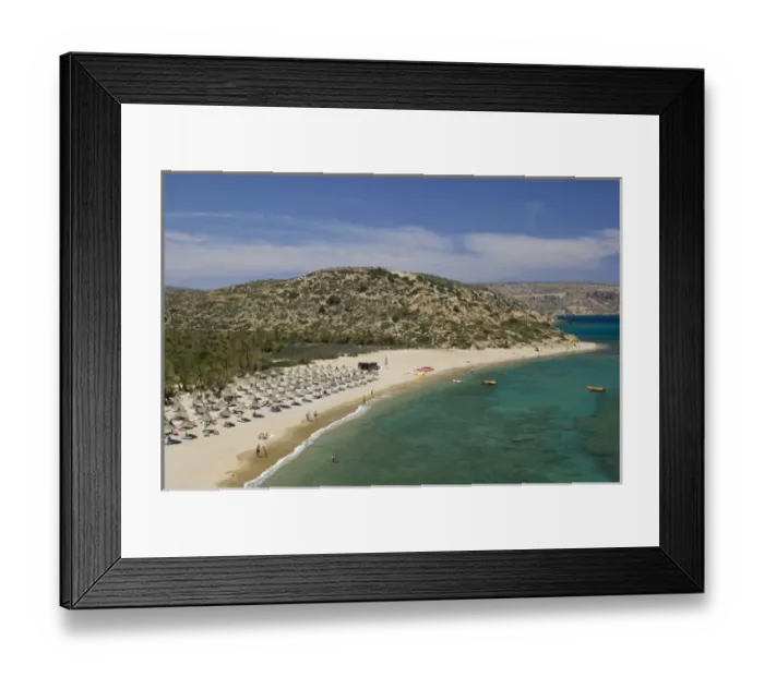 Framed Print : GREECE, CRETE, Lasithi Province, Vai: Vai Beach with its Roman Era Palm Grove Framed Print : GREECE, CRETE, Lasithi Province, Vai: Vai Beach with its Roman Era Palm Grove