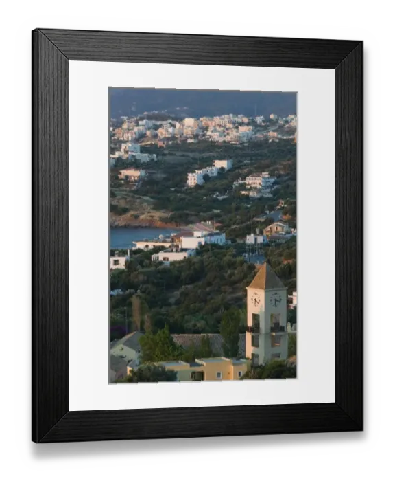 Framed Print : GREECE, CRETE, Lasithi Province, Agios Nikolaos: Tourist Hotel Area / Dawn Framed Print : GREECE, CRETE, Lasithi Province, Agios Nikolaos: Tourist Hotel Area / Dawn