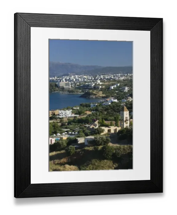 Framed Print : GREECE, CRETE, Lasithi Province, Agios Nikolaos: Tourist Hotel Area / Late Afternoon Framed Print : GREECE, CRETE, Lasithi Province, Agios Nikolaos: Tourist Hotel Area / Late Afternoon