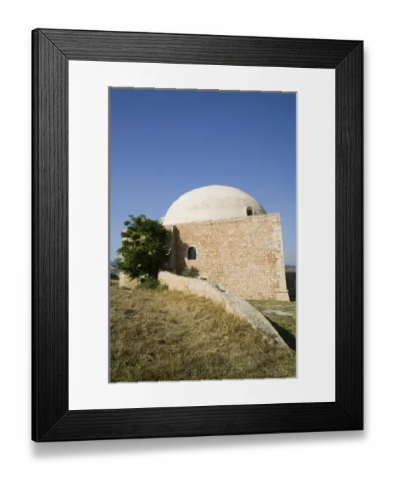 Framed Print : GREECE, CRETE, Rethymno Province, Rethymno: 16th century Fortress Details / Mosque Framed Print : GREECE, CRETE, Rethymno Province, Rethymno: 16th century Fortress Details / Mosque