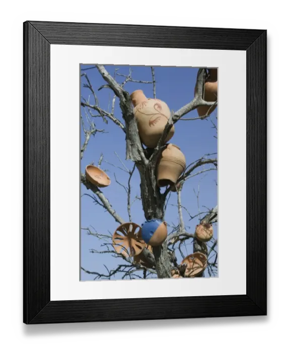 Framed Print : GREECE, CRETE, Rethymno Province, Margarites: Pottery Town, Pottery Tree Framed Print : GREECE, CRETE, Rethymno Province, Margarites: Pottery Town, Pottery Tree