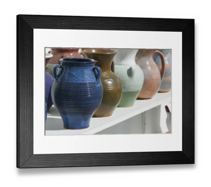 Framed Print : GREECE, CRETE, Rethymno Province, Margarites: Pottery Town, Local Pottery Display Framed Print : GREECE, CRETE, Rethymno Province, Margarites: Pottery Town, Local Pottery Display