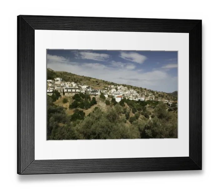 Framed Print : GREECE, CRETE, Rethymno Province, Platanos: Mountain Village below Mt. Psiloritis Framed Print : GREECE, CRETE, Rethymno Province, Platanos: Mountain Village below Mt. Psiloritis