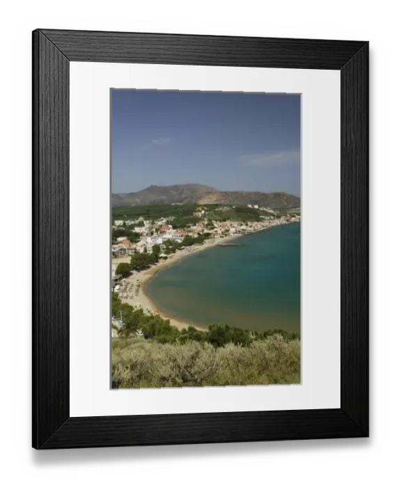 Framed Print : GREECE, CRETE, Hania Province, Kalyves: Kalyvia Bay Resort Town, Waterfront View Framed Print : GREECE, CRETE, Hania Province, Kalyves: Kalyvia Bay Resort Town, Waterfront View