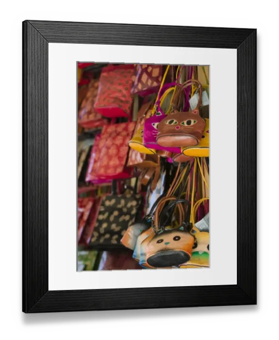 Framed Print : GREECE, CRETE, Hania Province, Hania: Leather Bags Framed Print : GREECE, CRETE, Hania Province, Hania: Leather Bags
