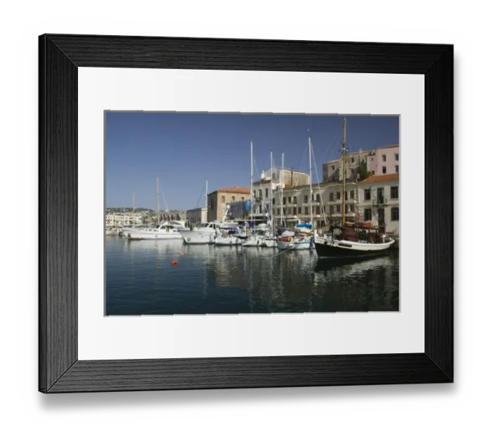 Framed Print : GREECE, CRETE, Hania Province, Hania: The Venetian Port Framed Print : GREECE, CRETE, Hania Province, Hania: The Venetian Port
