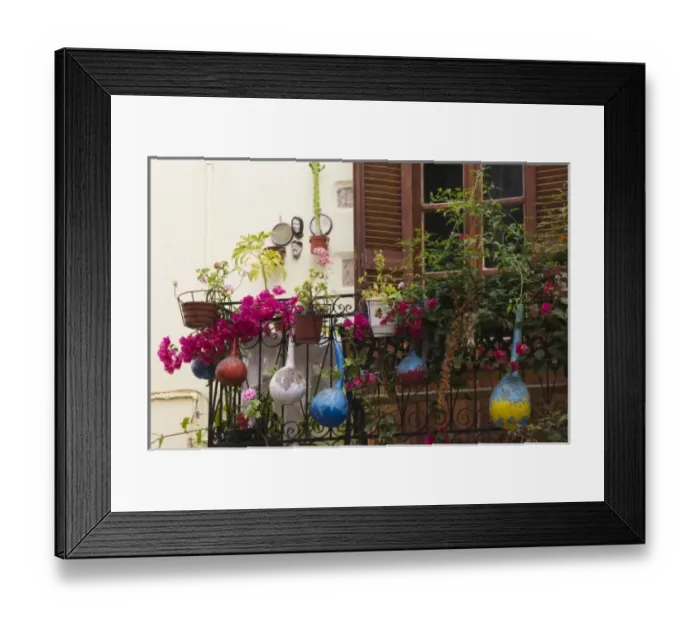 Framed Print : GREECE, CRETE, Hania Province, Hania: Hania Balcony Framed Print : GREECE, CRETE, Hania Province, Hania: Hania Balcony