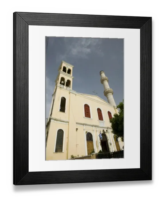 Framed Print : GREECE, CRETE, Hania Province, Hania: Church at the East end of 1821 Square Framed Print : GREECE, CRETE, Hania Province, Hania: Church at the East end of 1821 Square