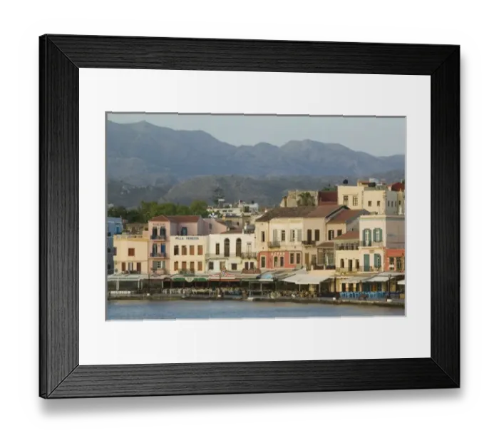Framed Print : GREECE, CRETE, Hania Province, Hania: Venetian Port / Morning Framed Print : GREECE, CRETE, Hania Province, Hania: Venetian Port / Morning