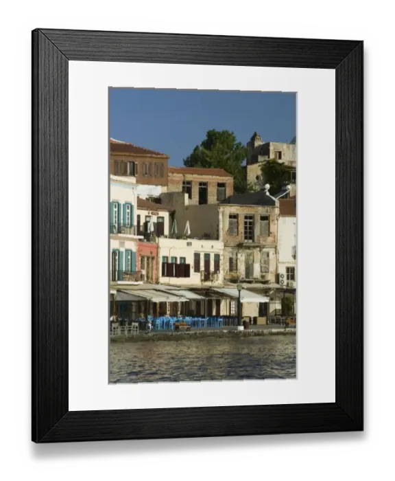 Framed Print : GREECE, CRETE, Hania Province, Hania: Venetian Port  /  Morning