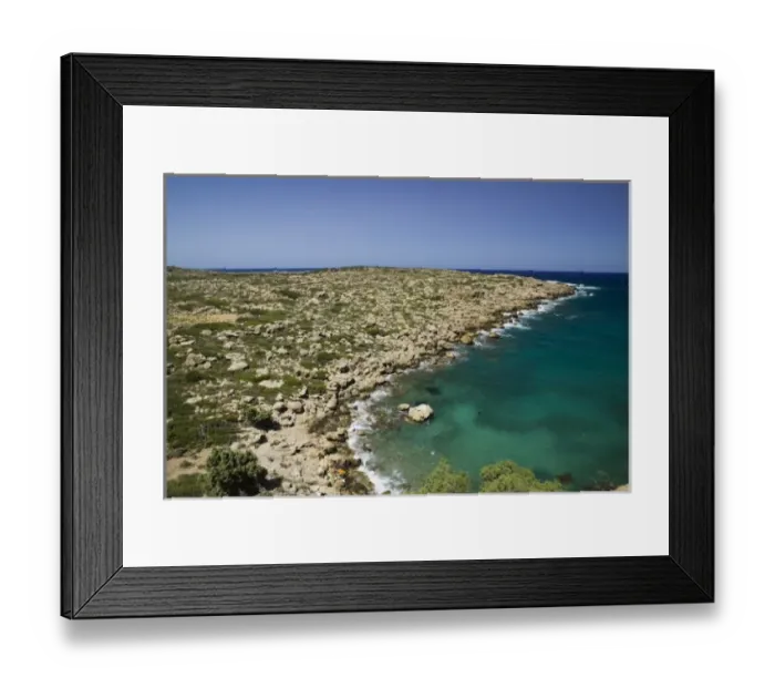 Framed Print : GREECE, CRETE, Hania Province, Elafonisi: Mediterranean Coastline / Elafonisi Inlet Framed Print : GREECE, CRETE, Hania Province, Elafonisi: Mediterranean Coastline / Elafonisi Inlet