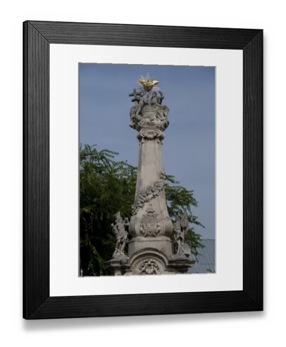 Framed Print : Hungary, Kalocsa. Downtown memorial column Framed Print : Hungary, Kalocsa. Downtown memorial column
