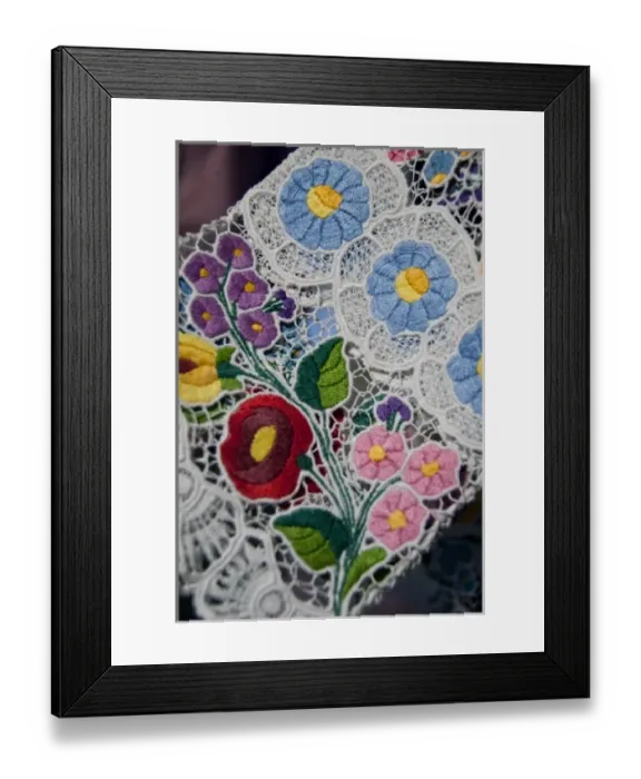 Framed Print : Hungary, Kalocsa. Historic Regional Peasant House Museum of Folk Art (aka Nepmuveszeti Tajhaz)