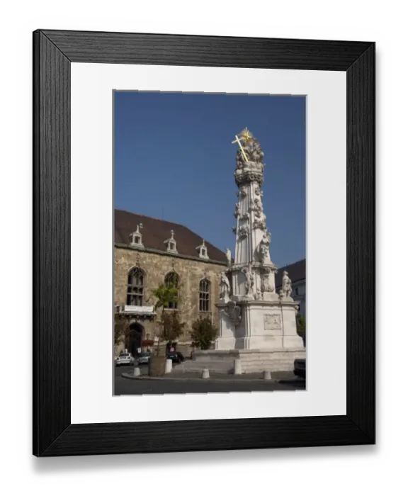 Framed Print : Hungary, Budapest, Buda, Castle Hill, Holy Trinity Square. Monument to the victims Framed Print : Hungary, Budapest, Buda, Castle Hill, Holy Trinity Square. Monument to the victims