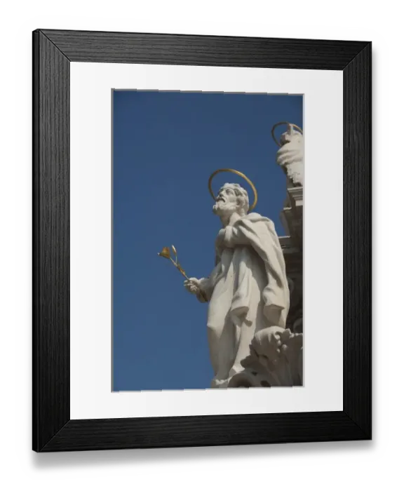Framed Print : Hungary, Budapest, Buda, Castle Hill, Holy Trinity Square. Monument to the victims