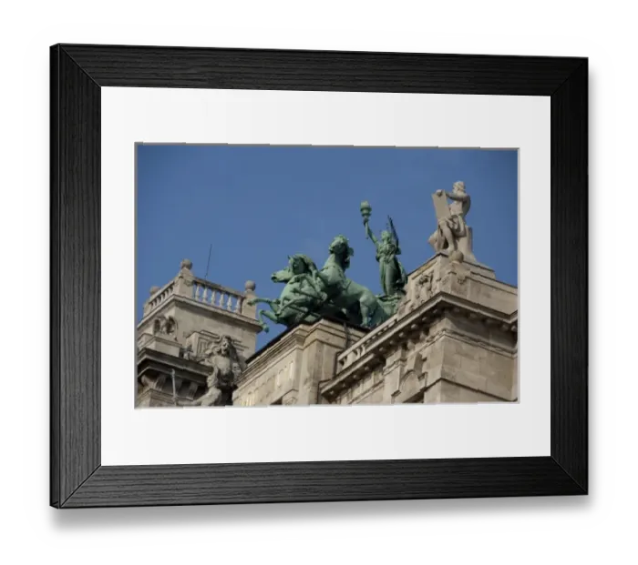 Framed Print : Hungary, capital city of Budapest. Historic building now home to the Ethnographical Museum