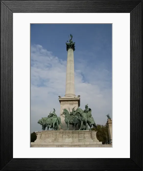 Framed Print : Hungary, Budapest, Pest, Heros Square. Millennium Monument built in 1896 for citys 1 Framed Print : Hungary, Budapest, Pest, Heros Square. Millennium Monument built in 1896 for citys 1