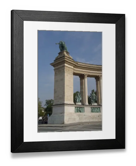 Framed Print : Hungary, Budapest, Pest. Historic Heros Square (aka Hosok tere) Framed Print : Hungary, Budapest, Pest. Historic Heros Square (aka Hosok tere)