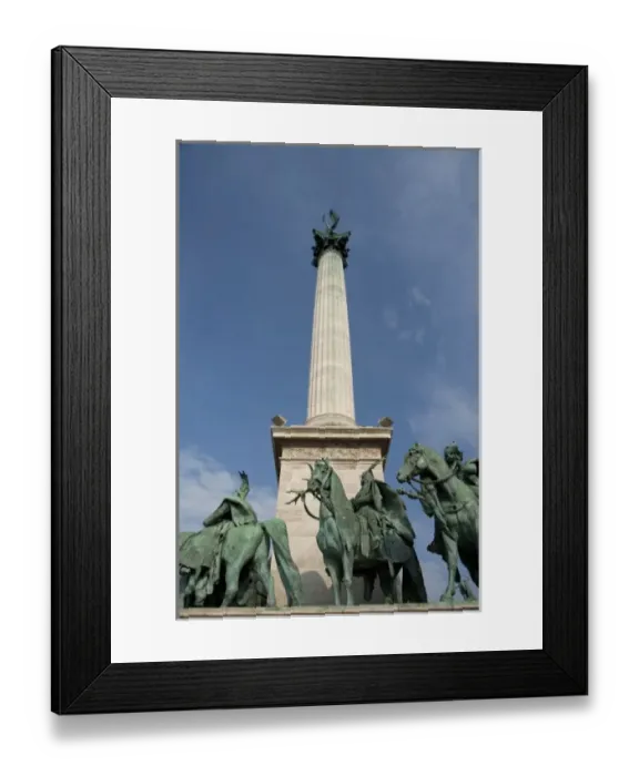 Framed Print : Hungary, Budapest, Pest, Heros Square. Millennium Monument built in 1896 for citys 1 Framed Print : Hungary, Budapest, Pest, Heros Square. Millennium Monument built in 1896 for citys 1
