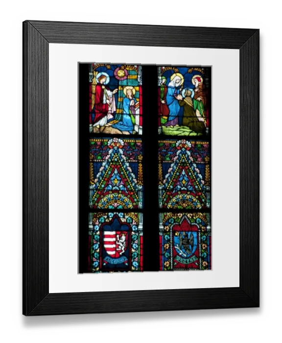 Framed Print : Hungary, Budapest, Buda. Castle Hill, Roman Catholic St. Matthias church (aka St Framed Print : Hungary, Budapest, Buda. Castle Hill, Roman Catholic St. Matthias church (aka St