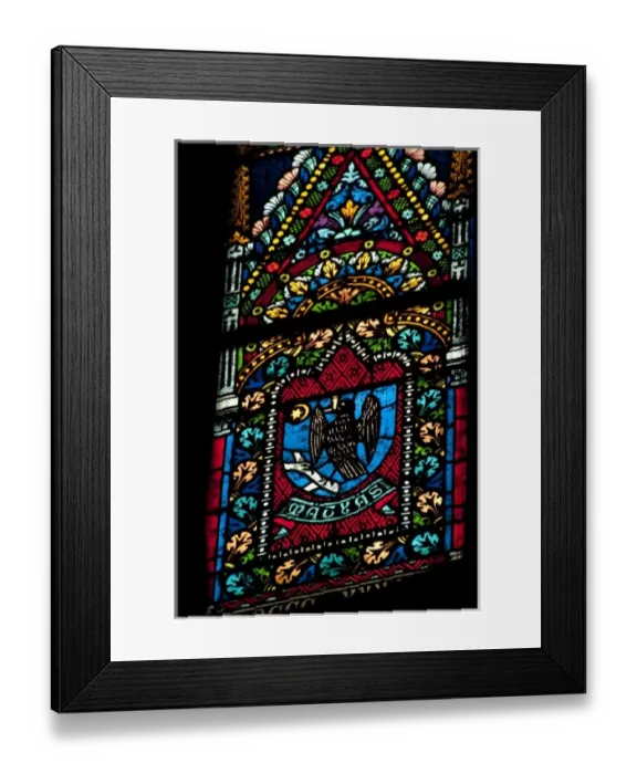 Framed Print : Hungary, Budapest, Buda. Castle Hill, Roman Catholic St. Matthias church, stained Framed Print : Hungary, Budapest, Buda. Castle Hill, Roman Catholic St. Matthias church, stained