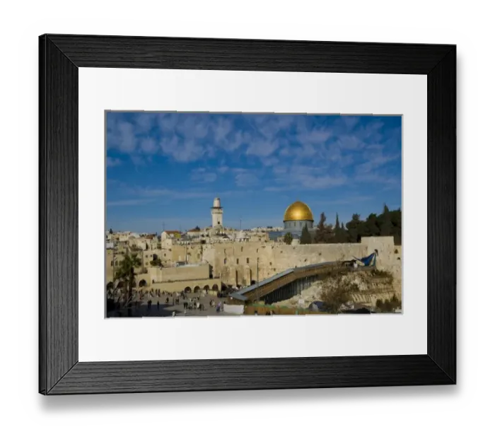 Framed Print : Israel, Jerusalem, Western Wall and Dome of the Rock Framed Print : Israel, Jerusalem, Western Wall and Dome of the Rock