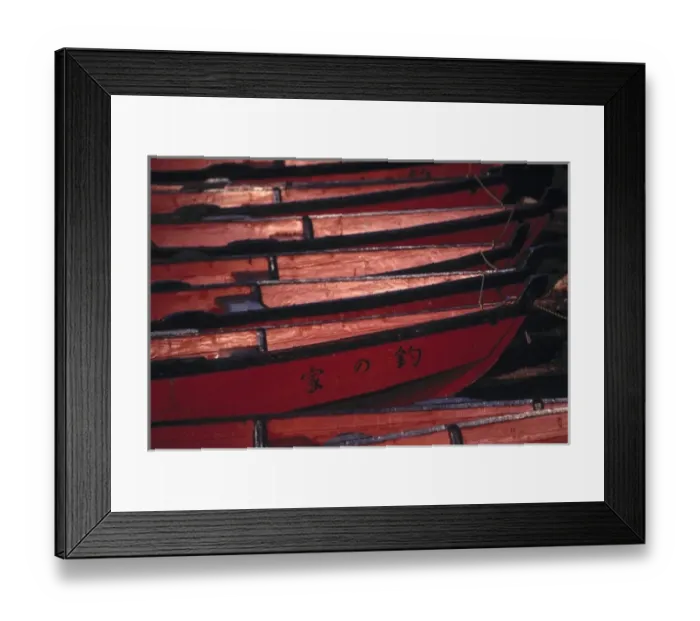 Framed Print : Japan, Yamanashi Pref. Lake Kawaguchi. Vivid red boats are moored on Lake Kawaguchi Framed Print : Japan, Yamanashi Pref. Lake Kawaguchi. Vivid red boats are moored on Lake Kawaguchi