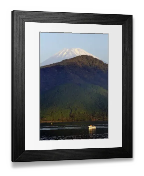 Framed Print : Asia, Japan, Hakone. Early morning views of Mt. Fuji from Lake Ashi in the Fuji-Hakone-Izu Framed Print : Asia, Japan, Hakone. Early morning views of Mt. Fuji from Lake Ashi in the Fuji-Hakone-Izu