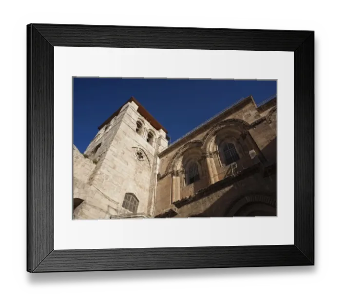 Framed Print : Israel, Jerusalem, Old City, Church of the Holy Sepulchre, exterior