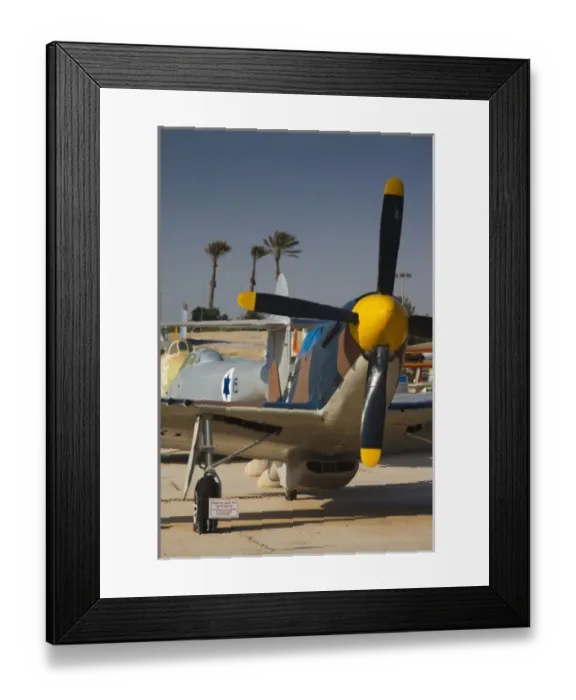 Framed Print : Israel, The Negev, Be-er Sheva, Israeli Air Force Museum, Hatzerim Israeli Air Force base