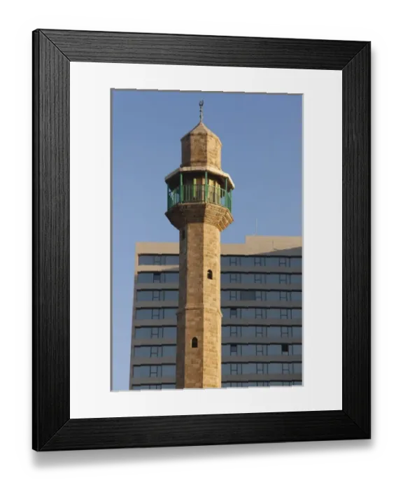 Framed Print : Israel, Tel Aviv, beachfront, Hassan Beq Mosque Framed Print : Israel, Tel Aviv, beachfront, Hassan Beq Mosque
