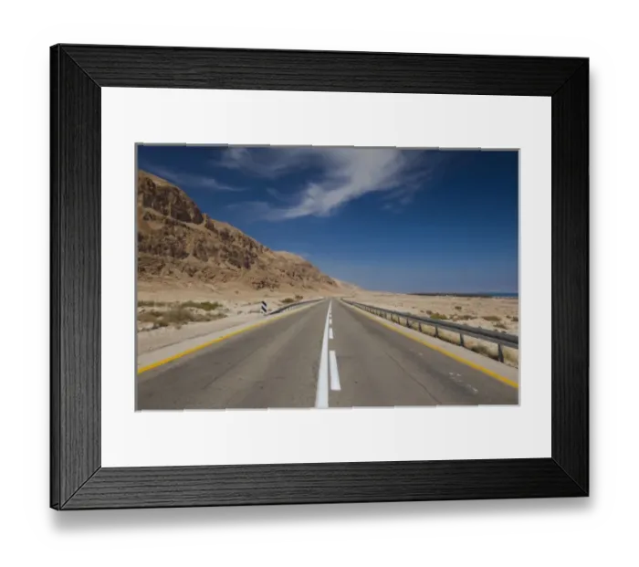 Framed Print : Israel, Dead Sea, Metzoke Dragot, Dead Sea Highway Rt. 90