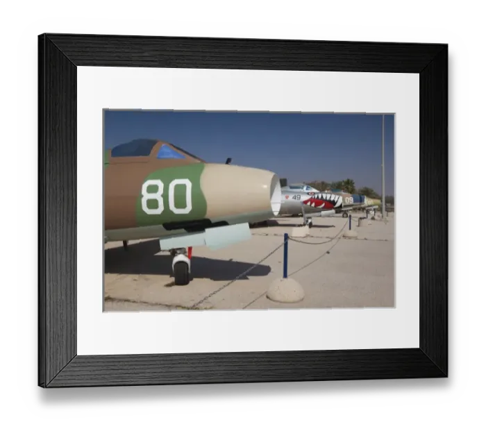 Framed Print : Israel, The Negev, Be-er Sheva, Israeli Air Force Museum, Hatzerim Israeli Air Force base
