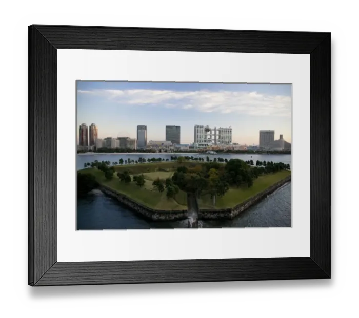 Framed Print : Japan. Tokyo. Odaiba Area with Fuji TV. building