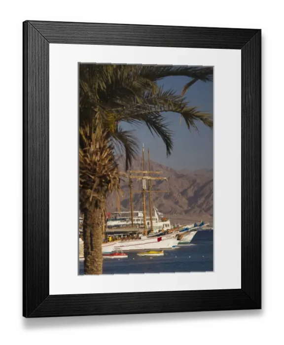 Framed Print : Israel, The Negev, Eilat, Red Sea, Eilat Marina Framed Print : Israel, The Negev, Eilat, Red Sea, Eilat Marina