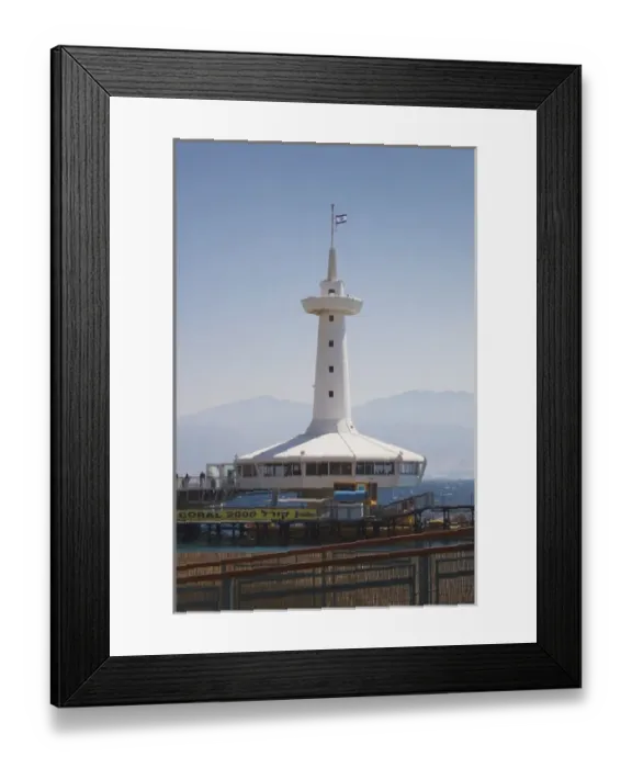 Framed Print : Israel, The Negev, Eilat, Red Sea, Underwater Marine Park, observation tower Framed Print : Israel, The Negev, Eilat, Red Sea, Underwater Marine Park, observation tower
