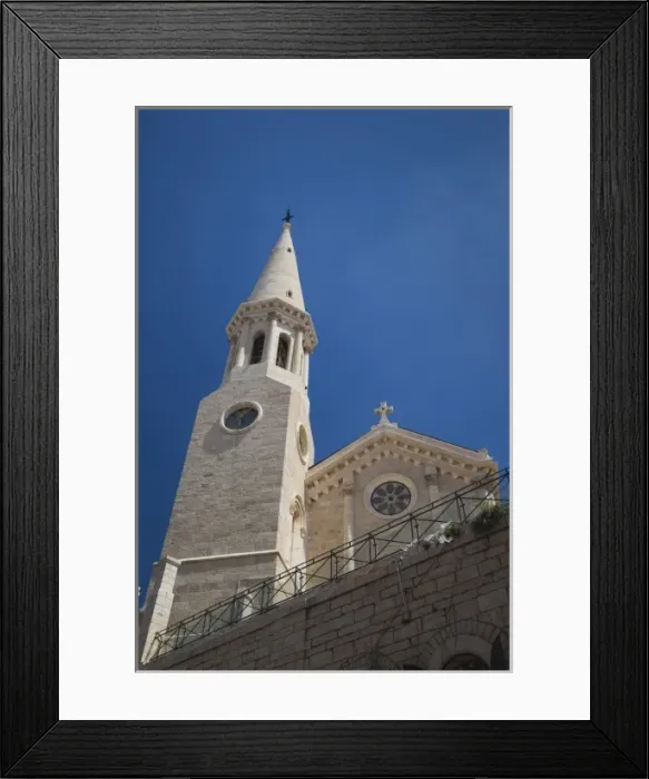 Framed Print : Israel, West Bank, Bethlehem, Lutheran Christmas Church