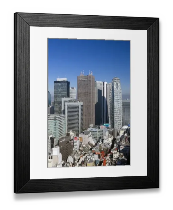 Framed Print : Japan. Tokyo. Shinjuku Ditrict Skyline Framed Print : Japan. Tokyo. Shinjuku Ditrict Skyline
