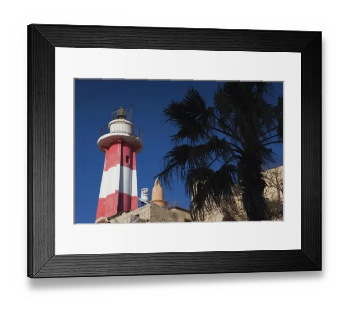 Framed Print : Israel, Tel Aviv, Jaffa, Jaffa Old Port, lighthouse Framed Print : Israel, Tel Aviv, Jaffa, Jaffa Old Port, lighthouse